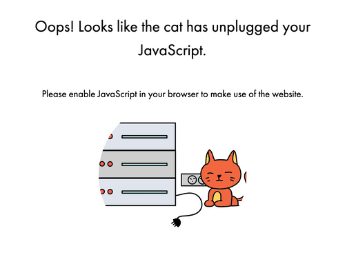 No javascript enabled